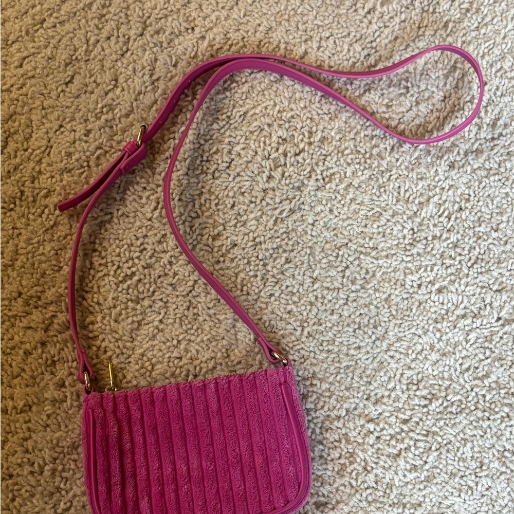 Elegant Pink Quilted Shoulder Bag Small